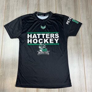 Atlanta Mardhatters Hockey USPHL Men’s Shirt Size S Peterson 17 Jersey Black